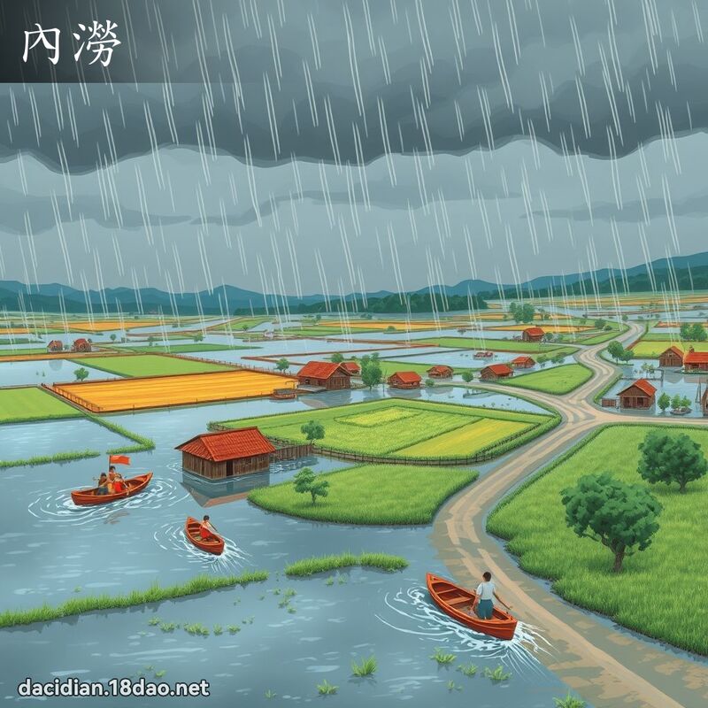 內澇 - 國語大辭典配圖