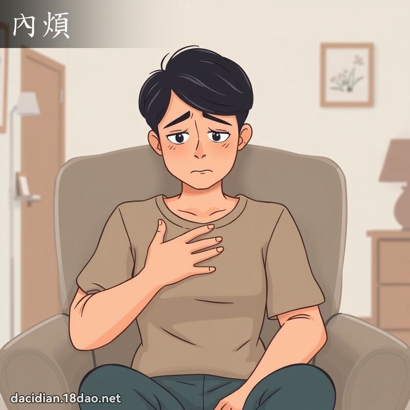 內煩 - 國語大辭典配圖