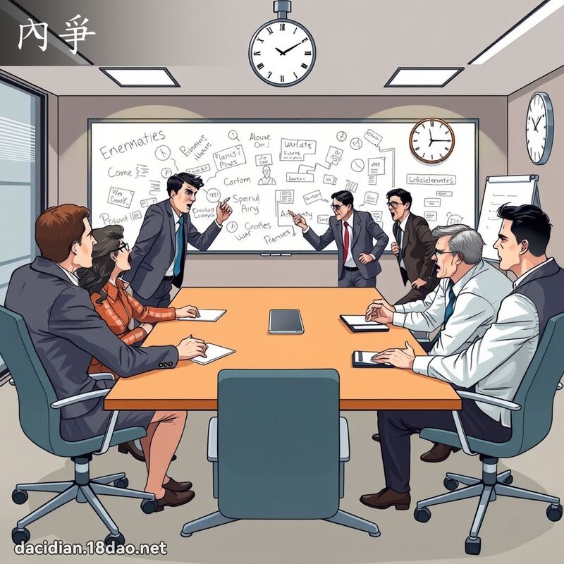 內爭 - 國語大辭典配圖