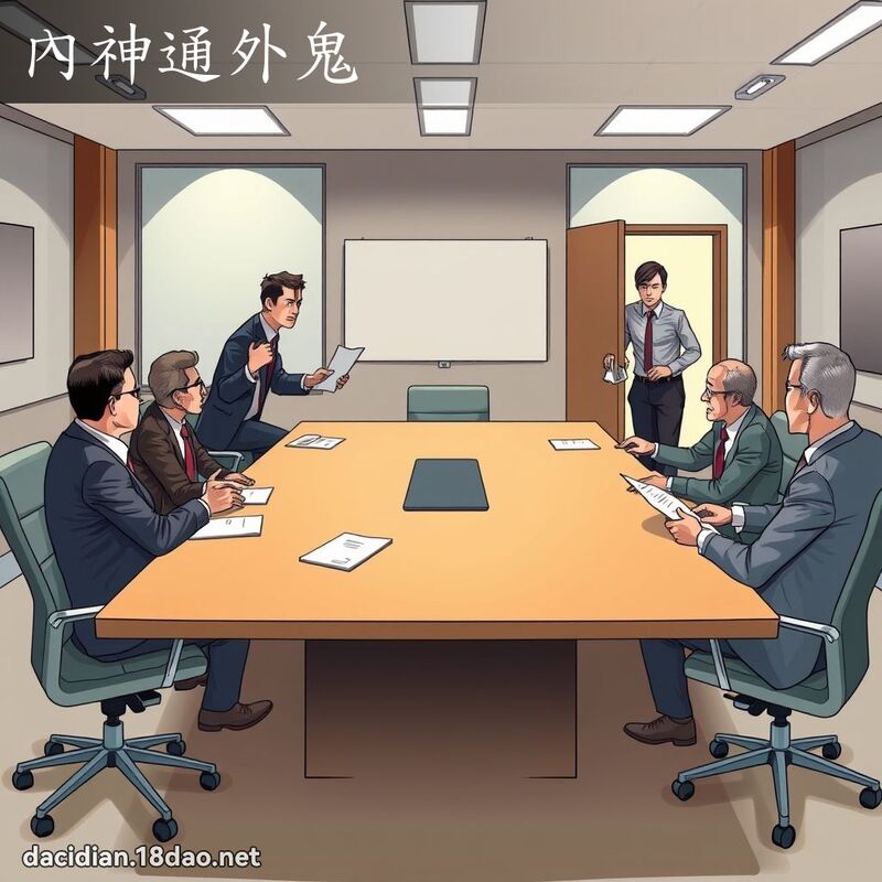內神通外鬼 - 國語大辭典配圖