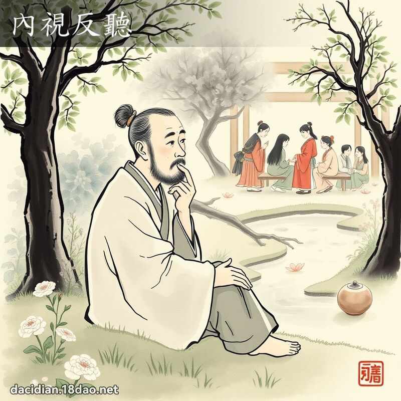 內視反聽 - 國語大辭典配圖