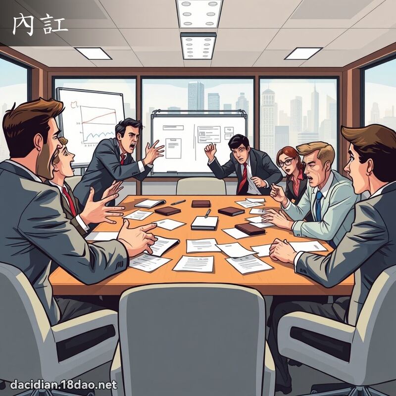 內訌 - 國語大辭典配圖