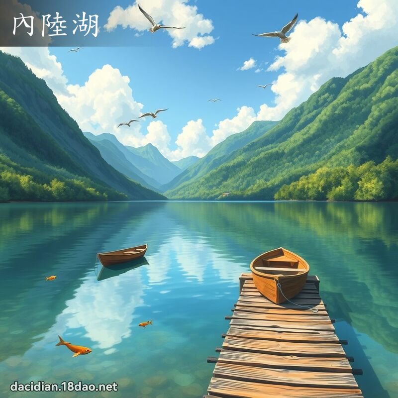 內陸湖 - 國語大辭典配圖