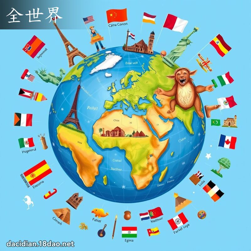 全世界 - 國語大辭典配圖