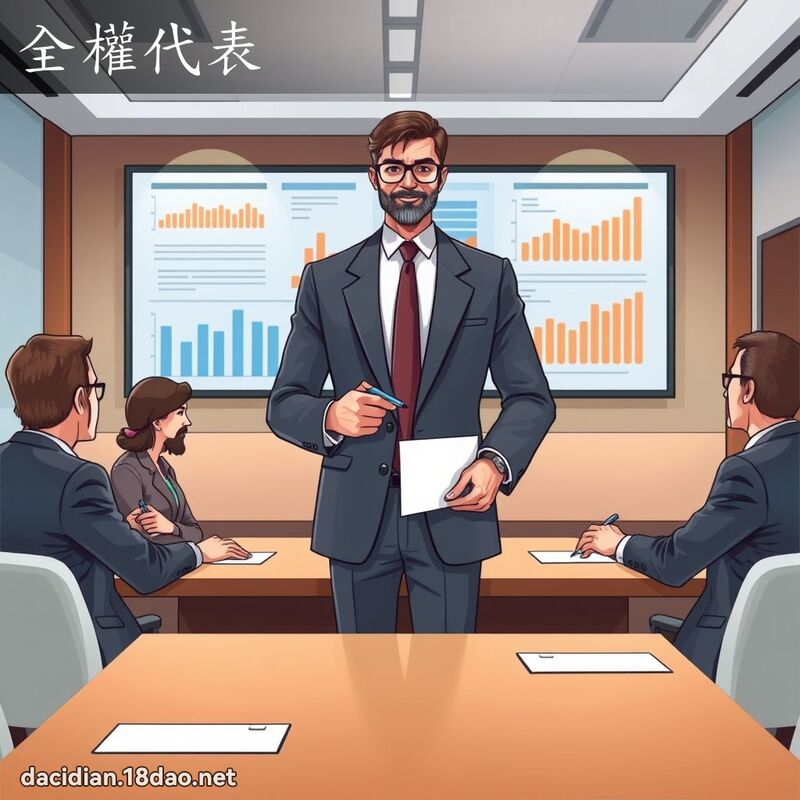 全权代表 - 国语大辞典配图