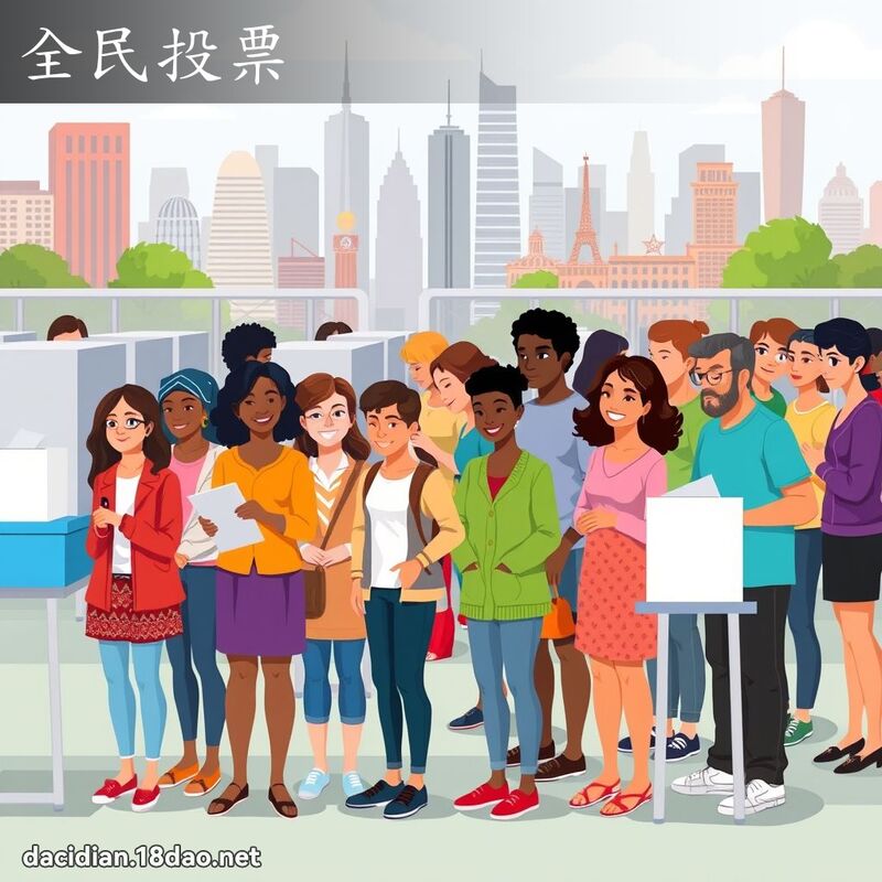 全民投票 - 国语大辞典配图