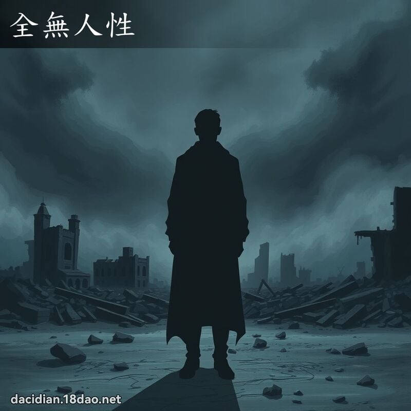 全無人性 - 國語大辭典配圖