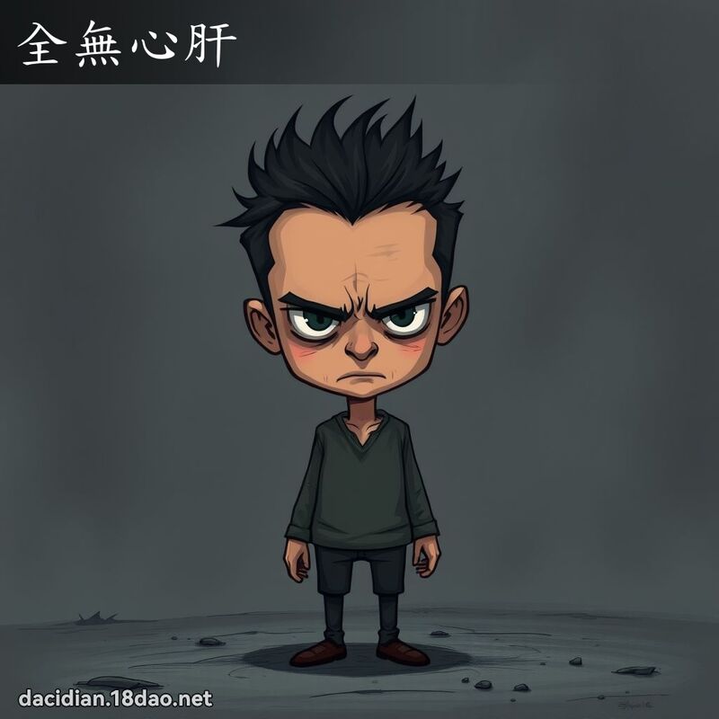 全無心肝 - 國語大辭典配圖