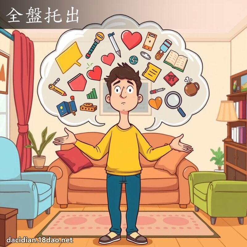 全盘托出 - 国语大辞典配图