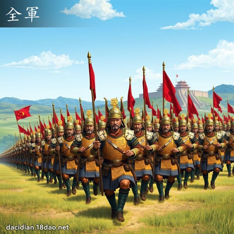 全軍 - 國語大辭典配圖