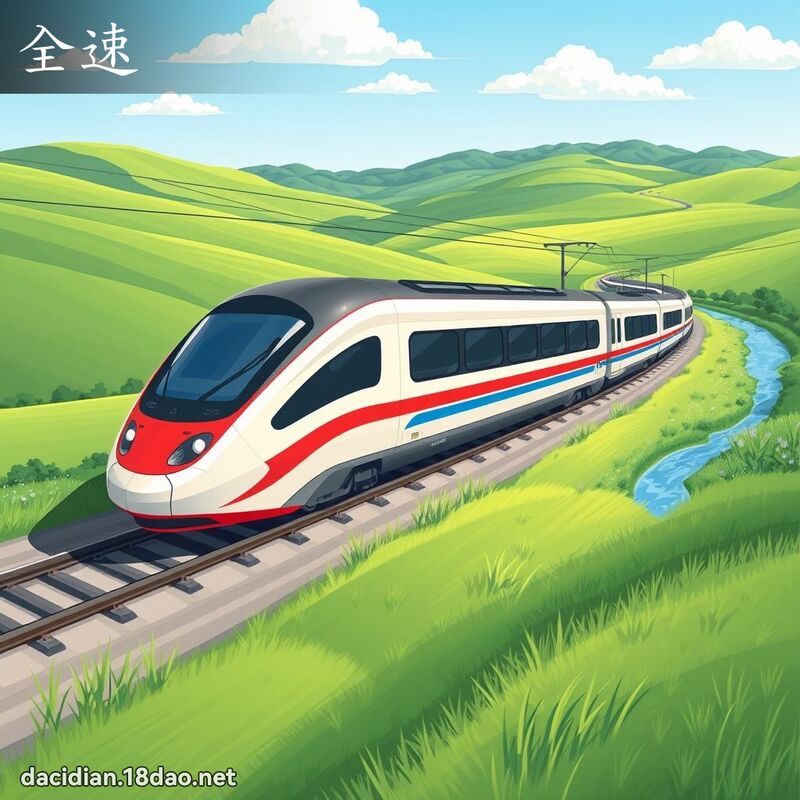 全速 - 国语大辞典配图