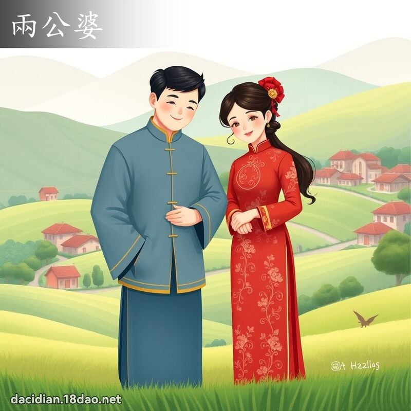 兩公婆 - 國語大辭典配圖