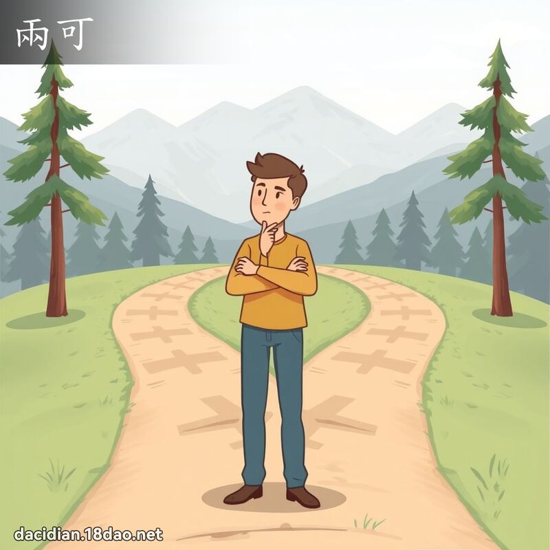 两可 - 国语大辞典配图