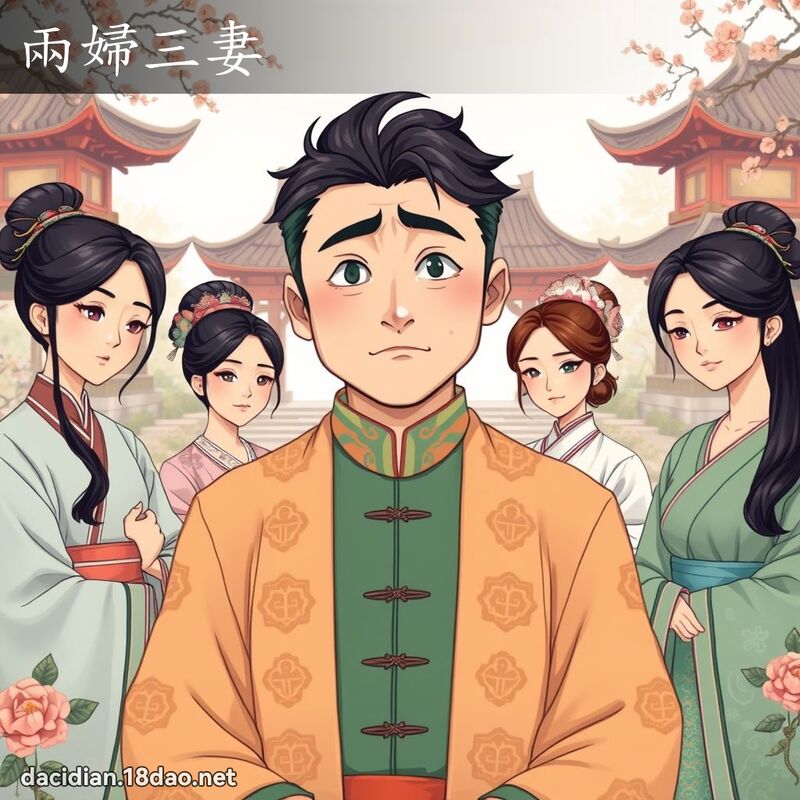 两妇三妻 - 国语大辞典配图