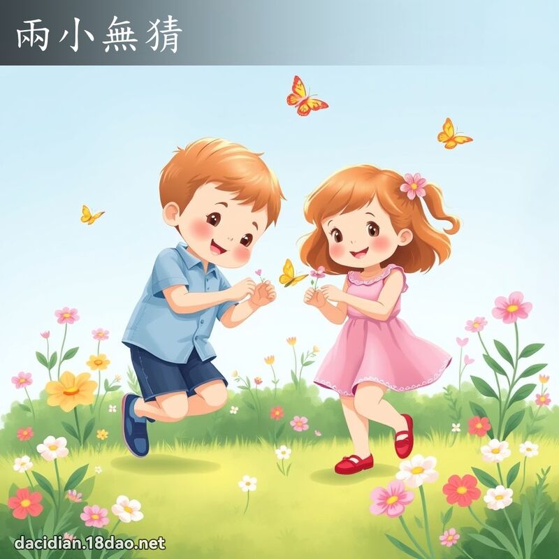 兩小無猜 - 國語大辭典配圖