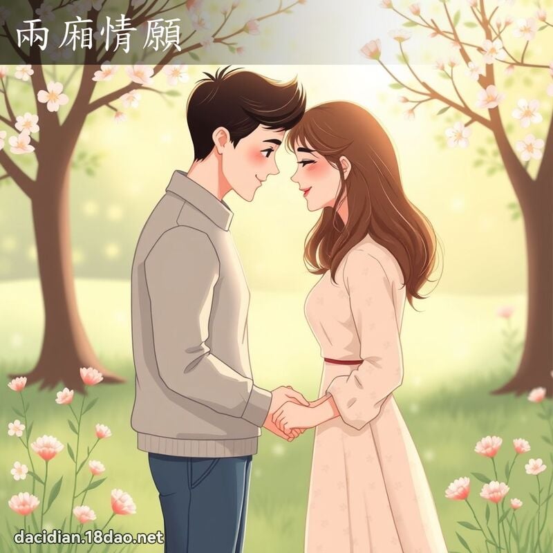 兩廂情願 - 國語大辭典配圖