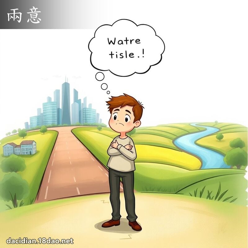 兩意 - 國語大辭典配圖