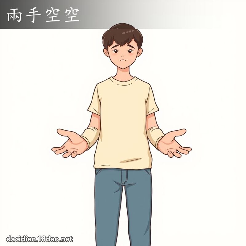 兩手空空 - 國語大辭典配圖