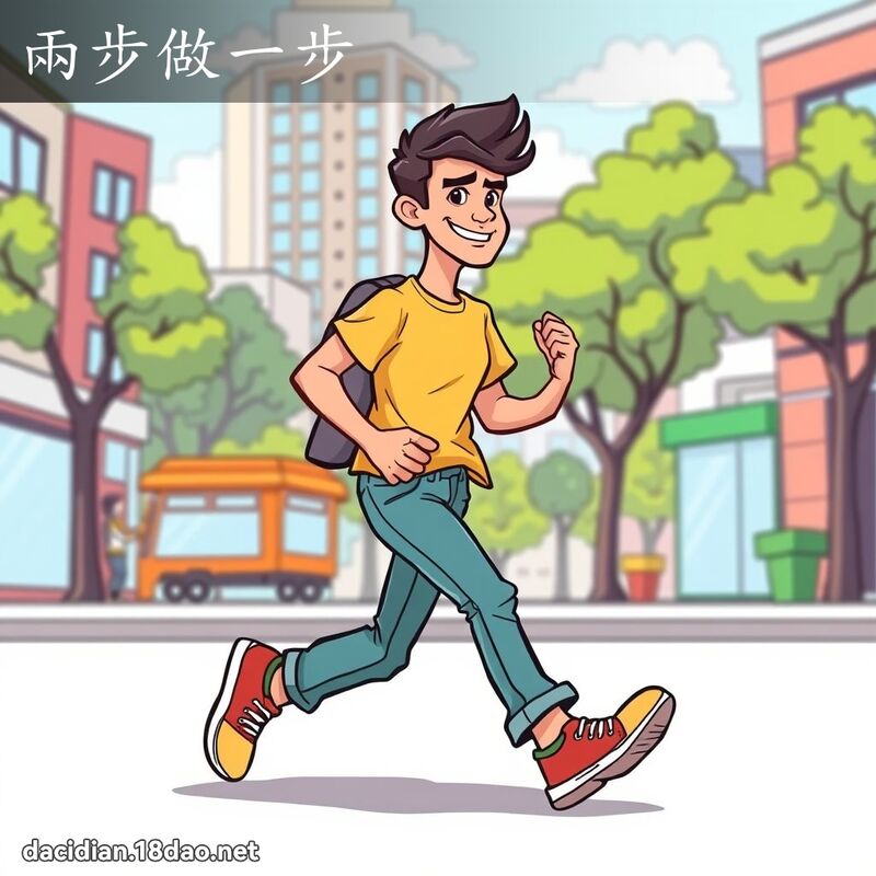 兩步做一步 - 國語大辭典配圖