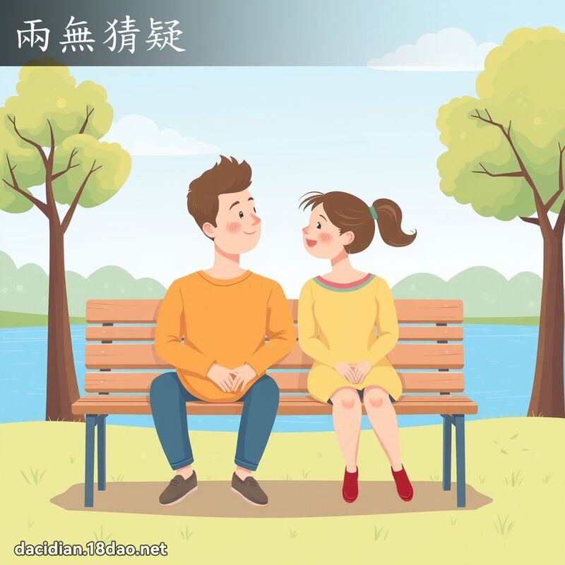 兩無猜疑 - 國語大辭典配圖