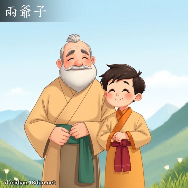 兩爺子 - 國語大辭典配圖