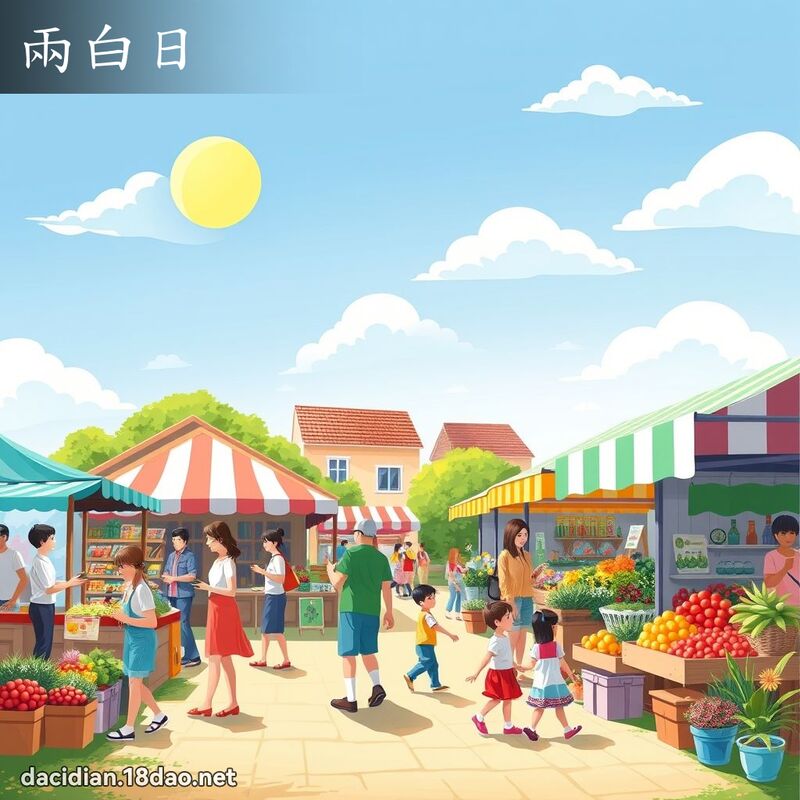 兩白日 - 國語大辭典配圖