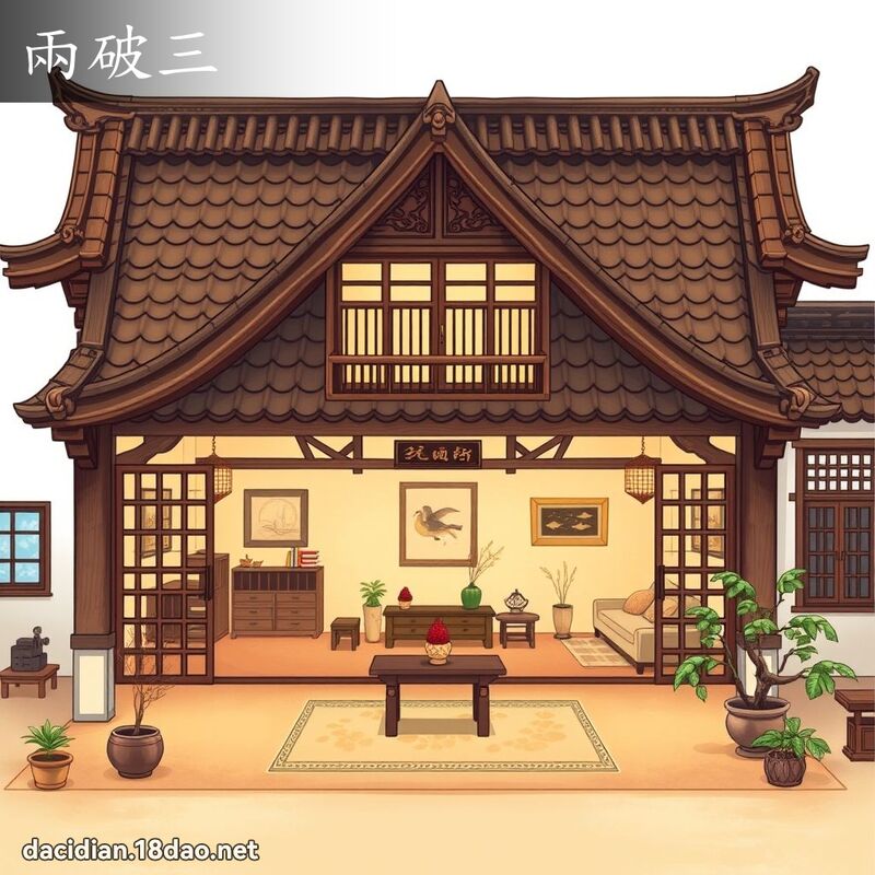 兩破三 - 國語大辭典配圖