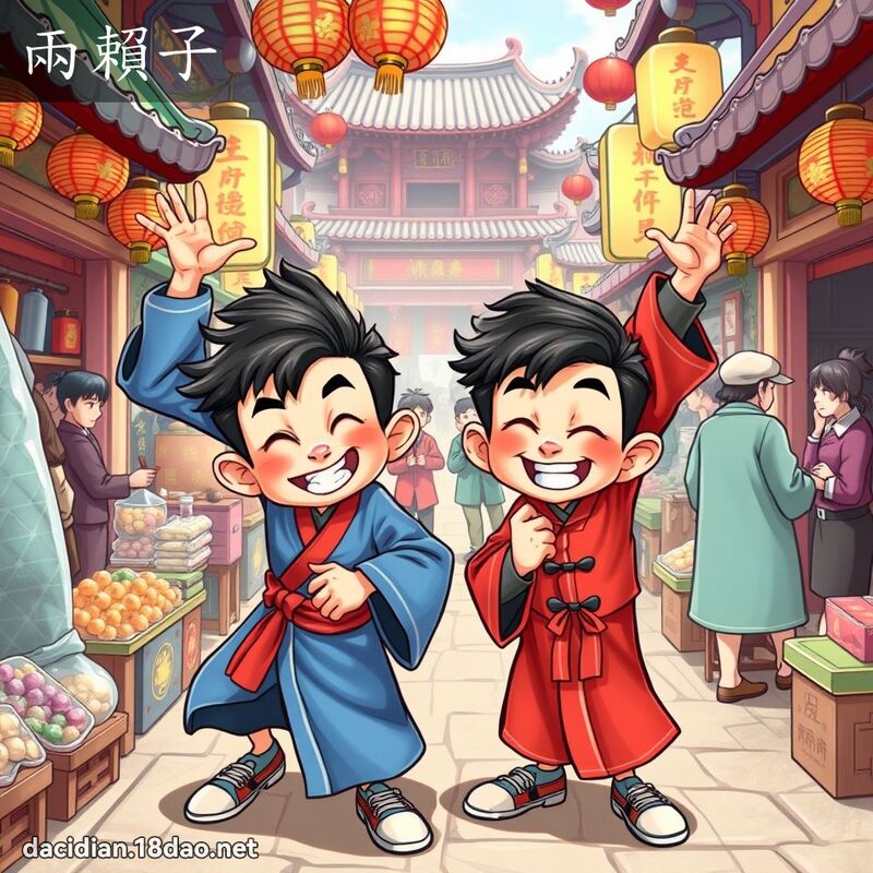 兩賴子 - 國語大辭典配圖