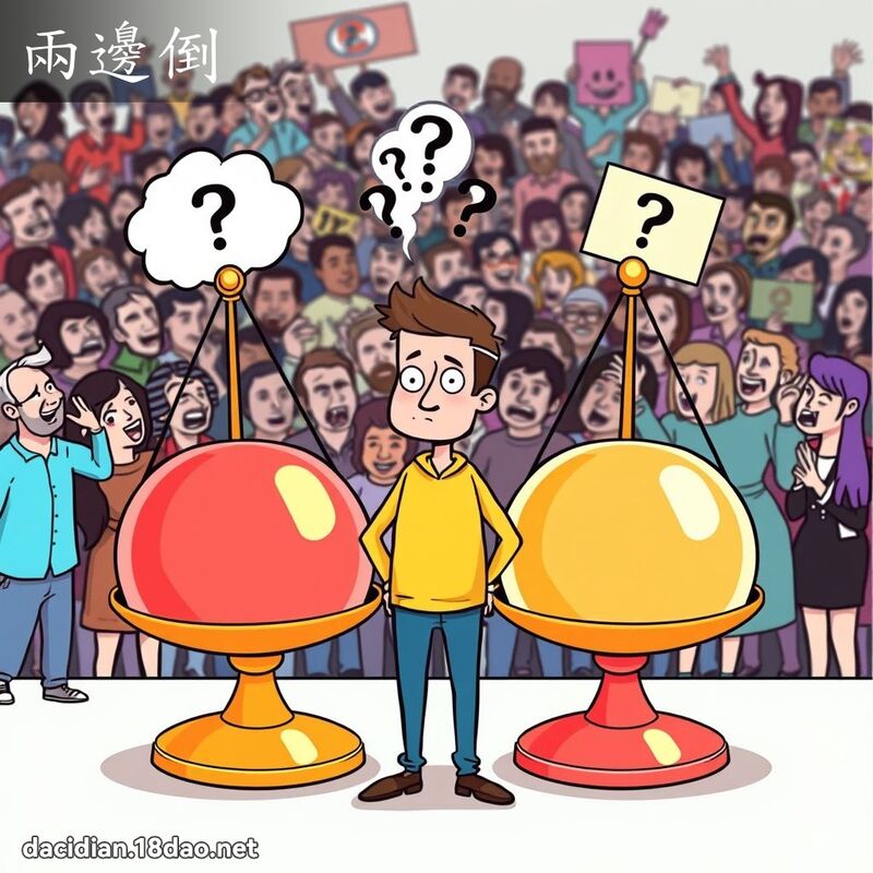 两边倒 - 国语大辞典配图