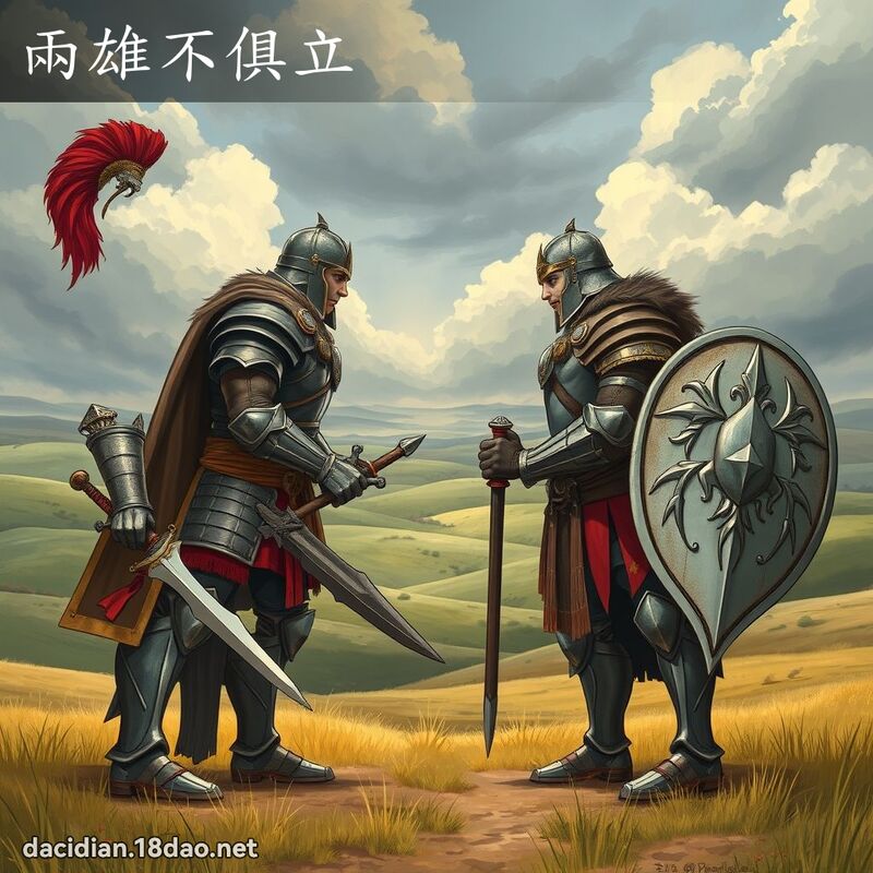 兩雄不俱立 - 國語大辭典配圖