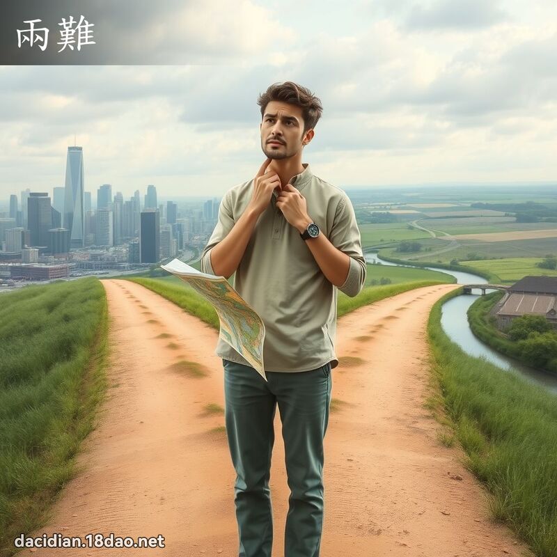 兩難 - 國語大辭典配圖