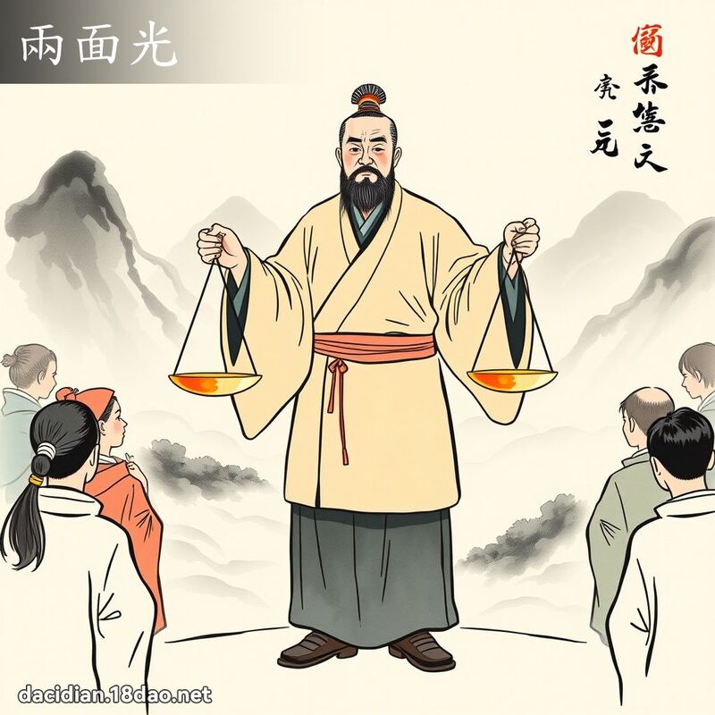兩面光 - 國語大辭典配圖