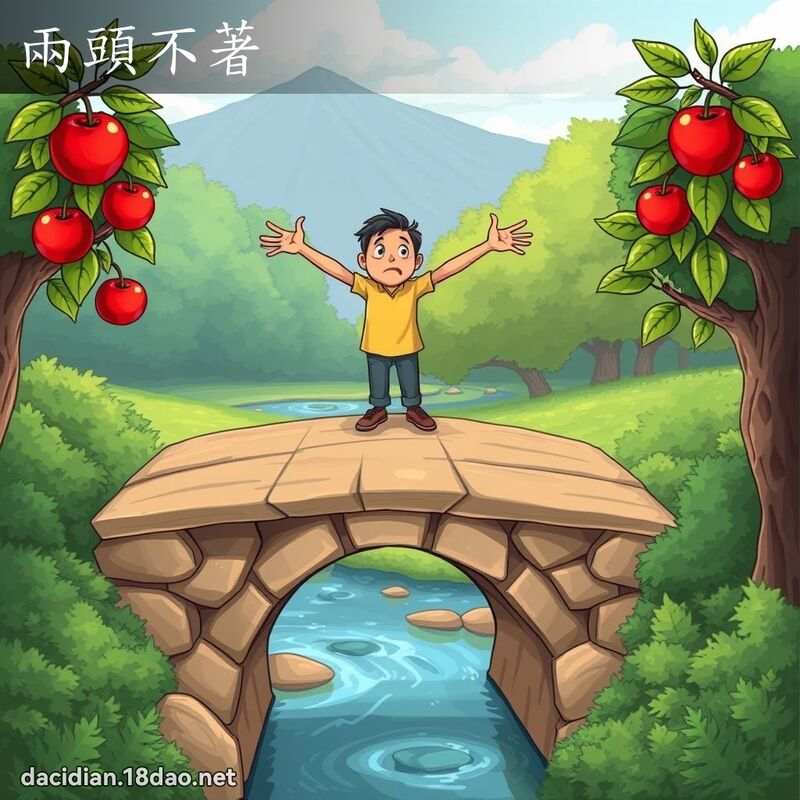 两头不著 - 国语大辞典配图