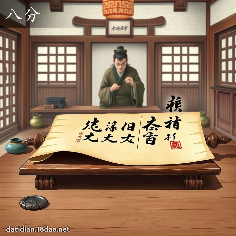 八分 - 国语大辞典配图