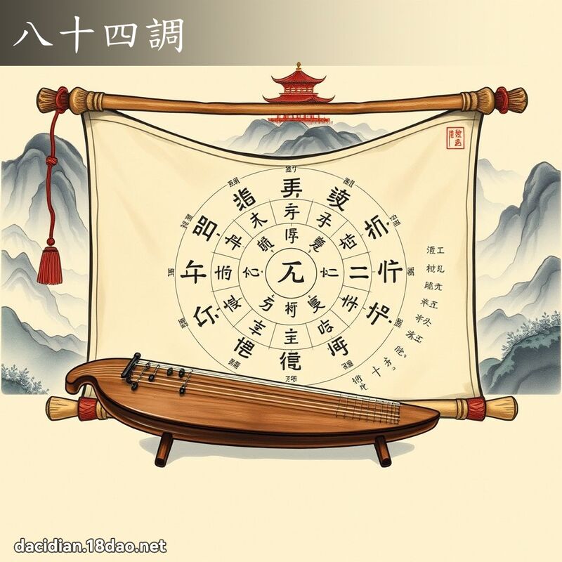 八十四調 - 國語大辭典配圖
