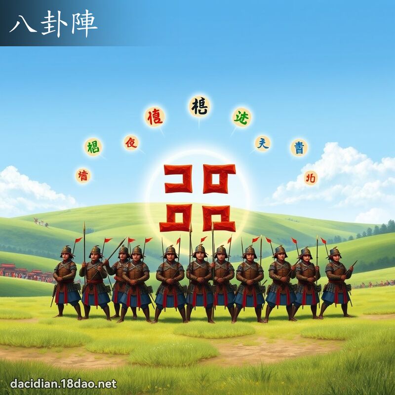 八卦陣 - 國語大辭典配圖