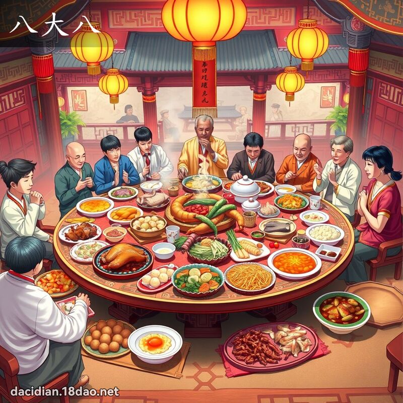 八大八 - 國語大辭典配圖