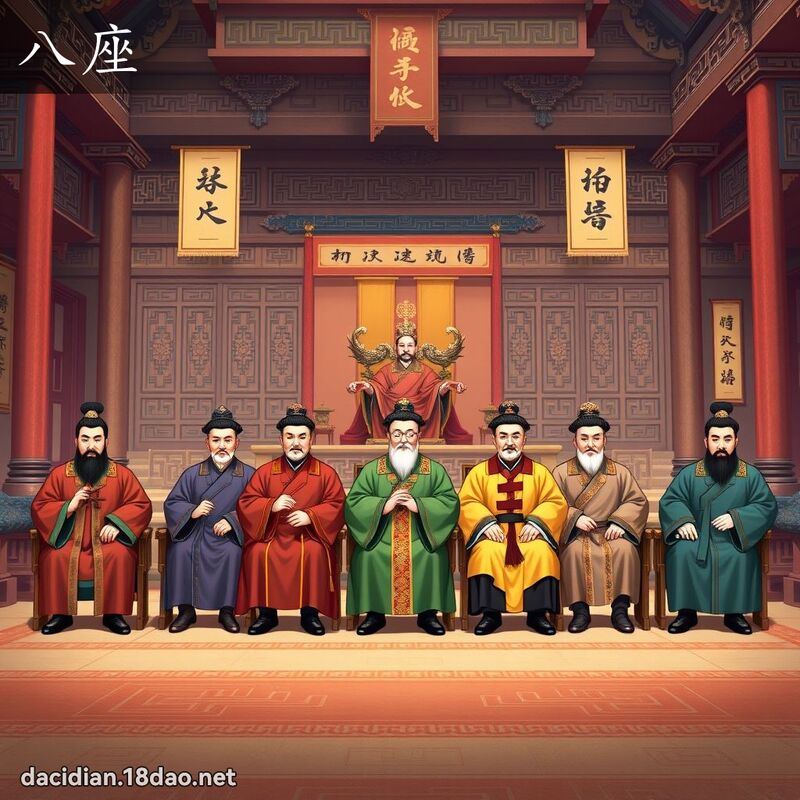 八座 - 國語大辭典配圖