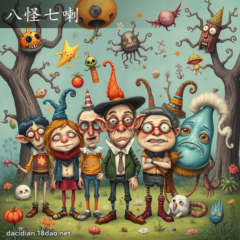 八怪七喇 - 国语大辞典配图