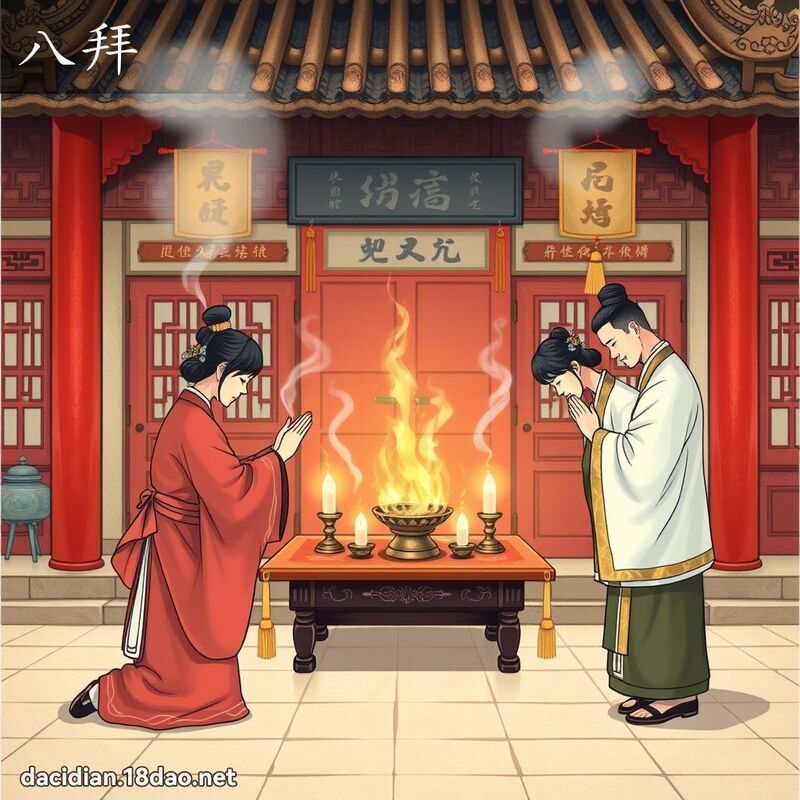八拜 - 国语大辞典配图
