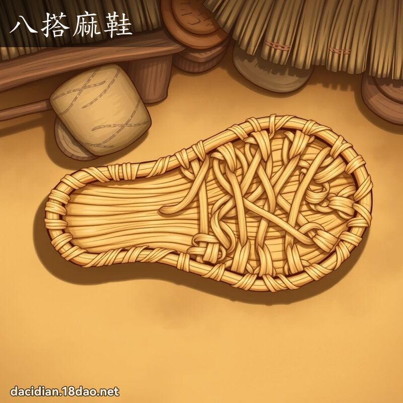 八搭麻鞋 - 國語大辭典配圖