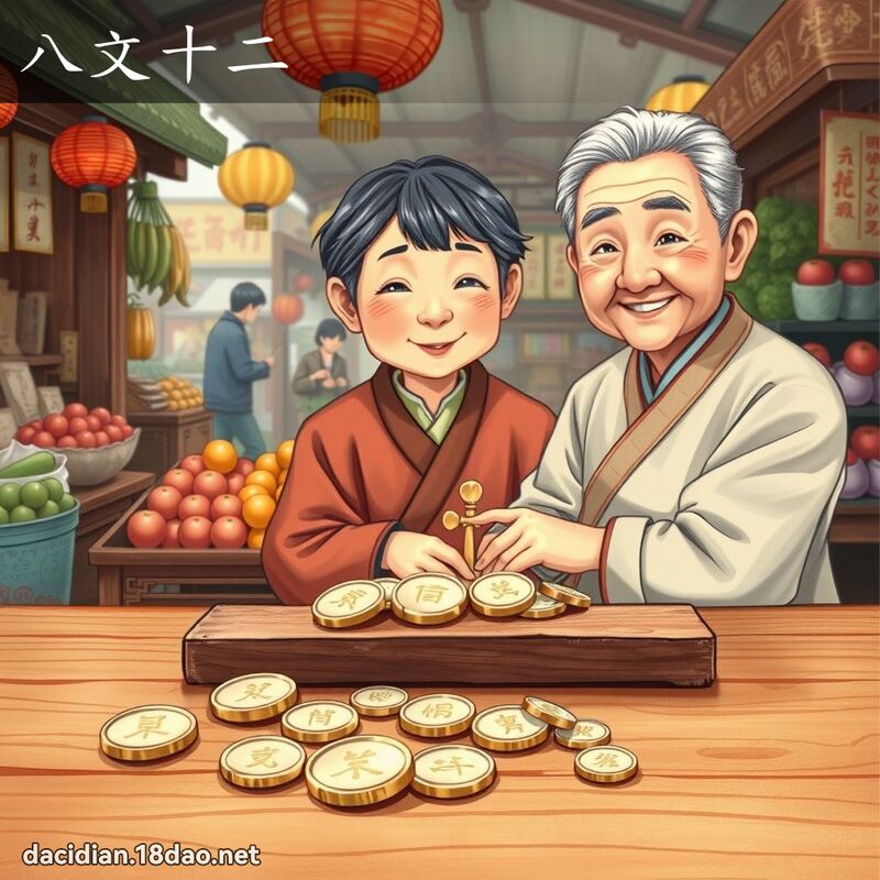 八文十二 - 國語大辭典配圖