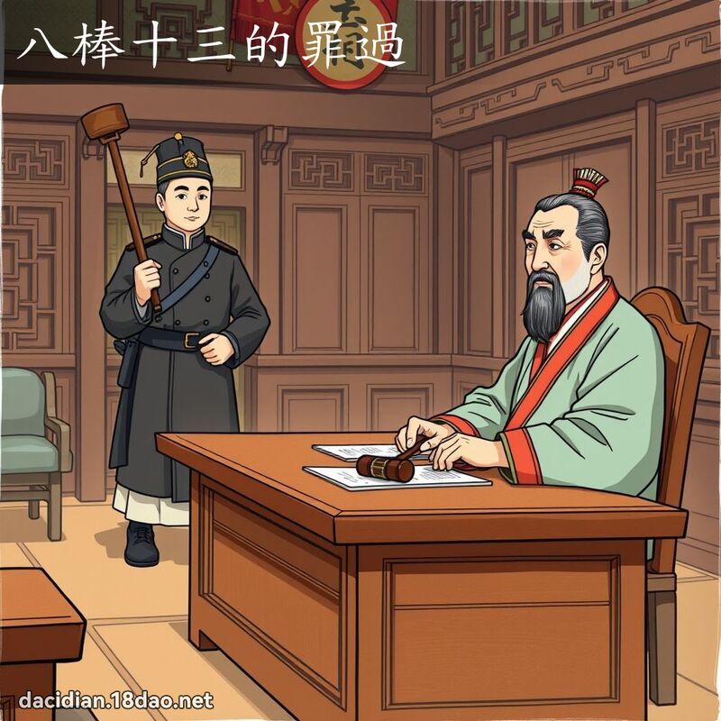 八棒十三的罪過 - 國語大辭典配圖