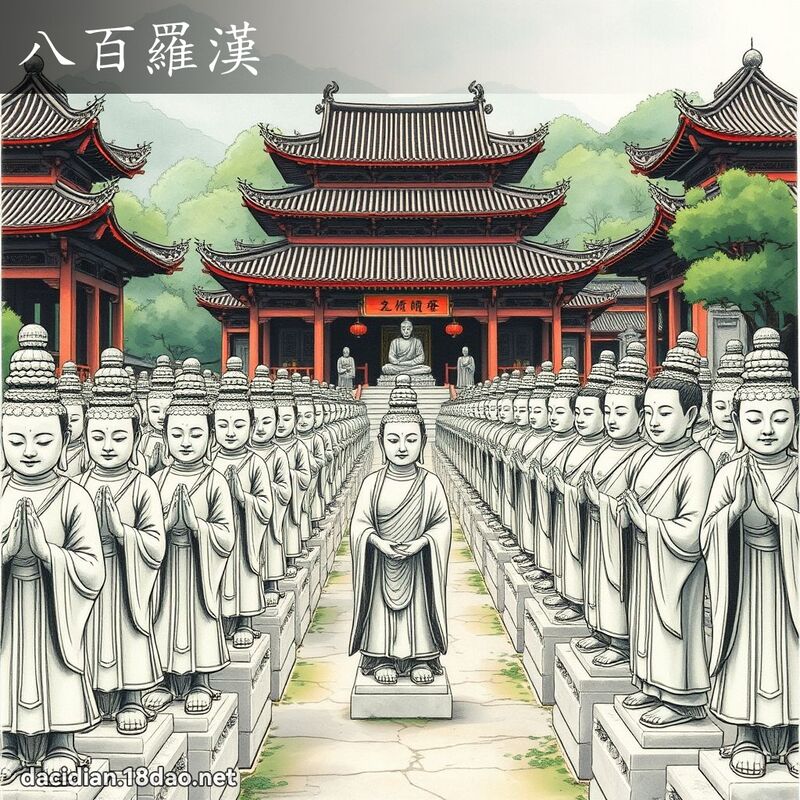 八百羅漢 - 國語大辭典配圖
