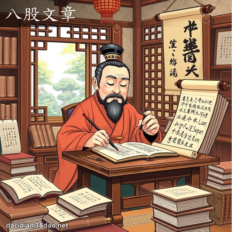 八股文章 - 國語大辭典配圖