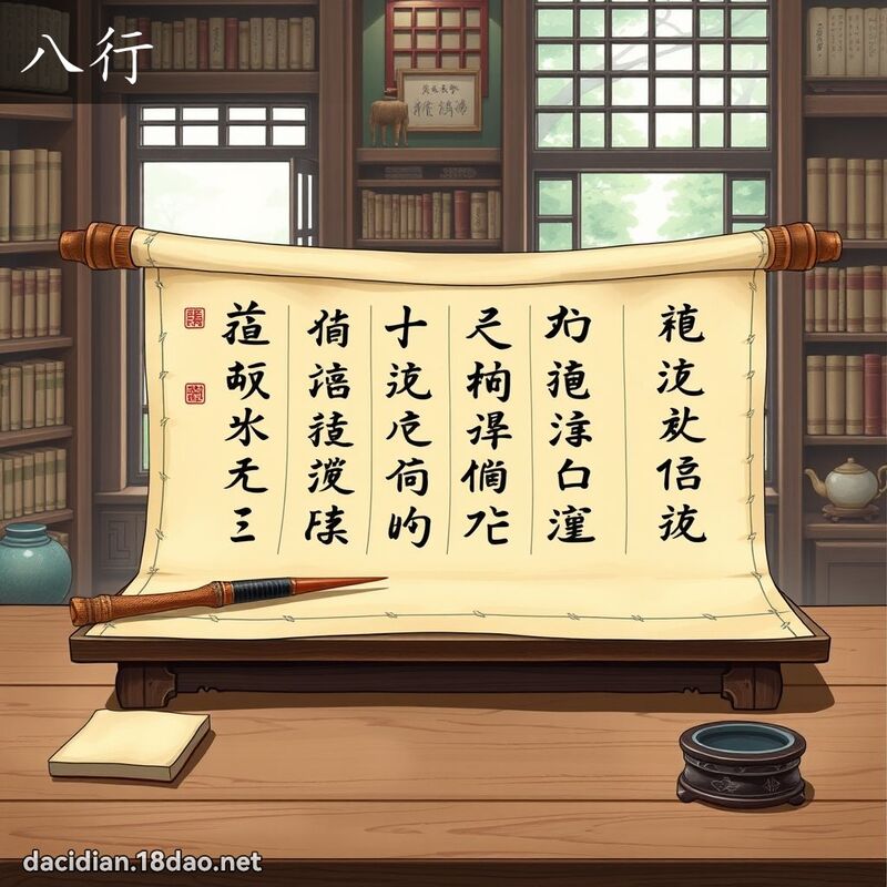 八行 - 國語大辭典配圖