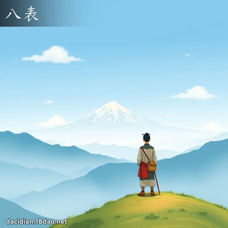 八表 - 国语大辞典配图