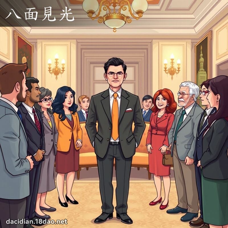 八面見光 - 國語大辭典配圖