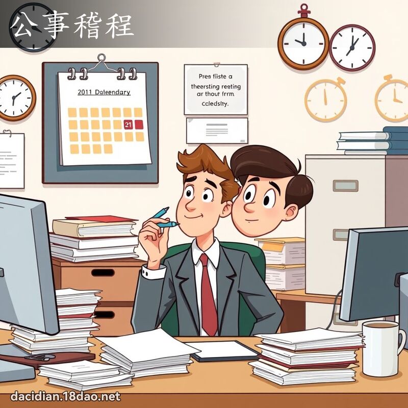 公事稽程 - 國語大辭典配圖