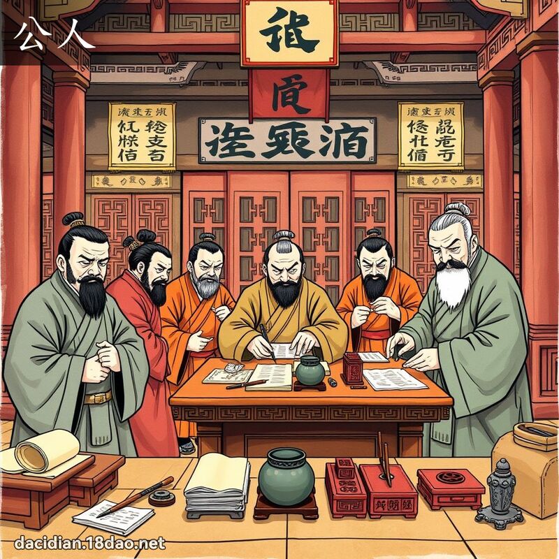 公人 - 國語大辭典配圖